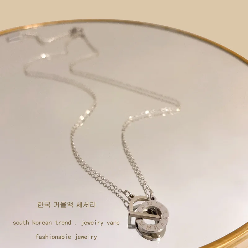 LATS French Light Luxury Geometric Letter Titanium Steel Necklace for Women Silver Color Clavicle Chain Necklaces Trendy Jewelry
LATS French Light Luxury Geometric Letter Titanium Steel Necklace for Women Silver Color Clavicle Chain Necklaces Trendy Jewelry