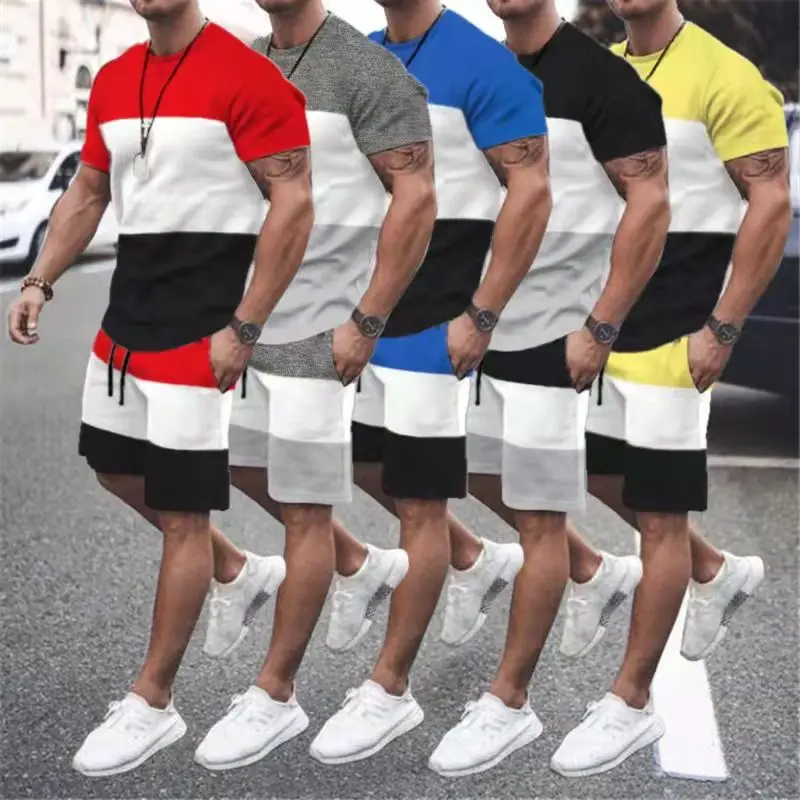 2022 fashion trend new summer men's casual sports suit men's color matching short-sleeved shorts suit
2022 fashion trend new summer men's casual sports suit men's color matching short-sleeved shorts suit