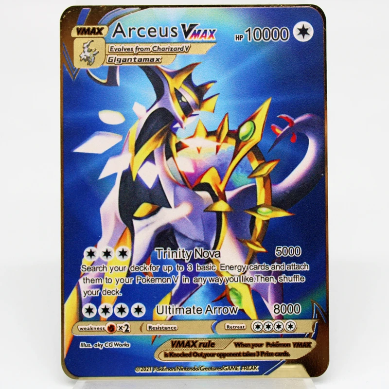 Pokemon 10000 HP New Metal Collection Card, Anime, HP PV, GX VMAX, Game Combat Card, Children's Day Birthday Gift, KA
Pokemon 10000 HP New Metal Collection Card, Anime, HP PV, GX VMAX, Game Combat Card, Children's Day Birthday Gift, KA