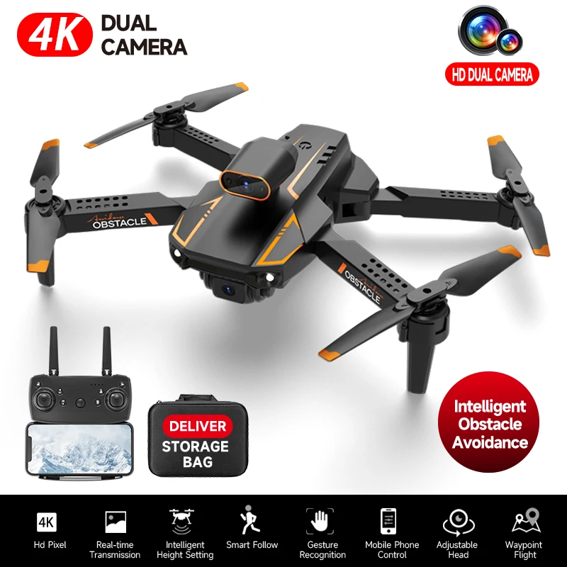 S91 4K Drone Profession Obstacle Avoidance Dual Camera RC Quadcopter Dron 5G WIFI Long Range Remote Control Helicopter Toys
S91 4K Drone Profession Obstacle Avoidance Dual Camera RC Quadcopter Dron 5G WIFI Long Range Remote Control Helicopter Toys