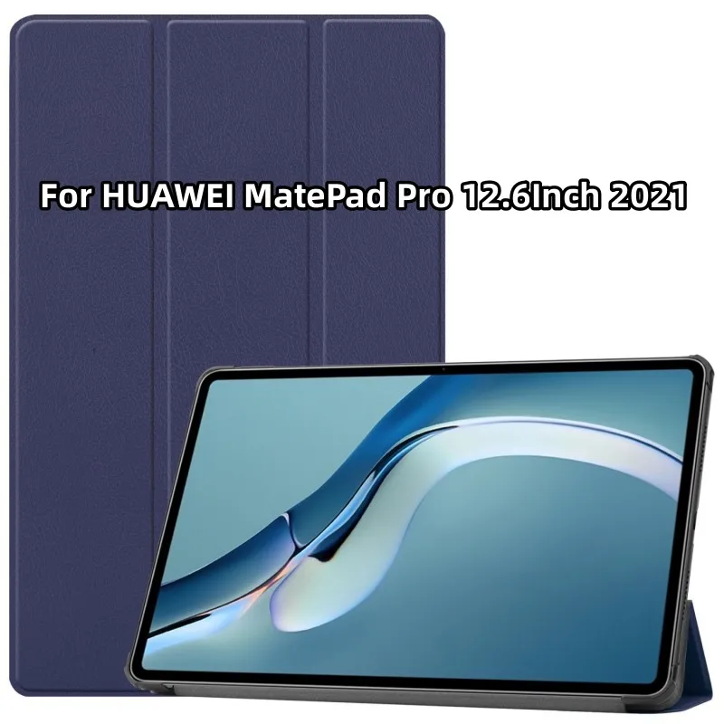 Чехол для планшета HUAWEI MatePad Pro 12,6 дюйма 2021 дюйма, однотонный защитный чехол-подставка тройного сложения, жесткий чехол с рисунком 
Чехол для планшета HUAWEI MatePad Pro 12,6 дюйма 2021 дюйма, однотонный защитный чехол-подставка тройного сложения, жесткий чехол с рисунком