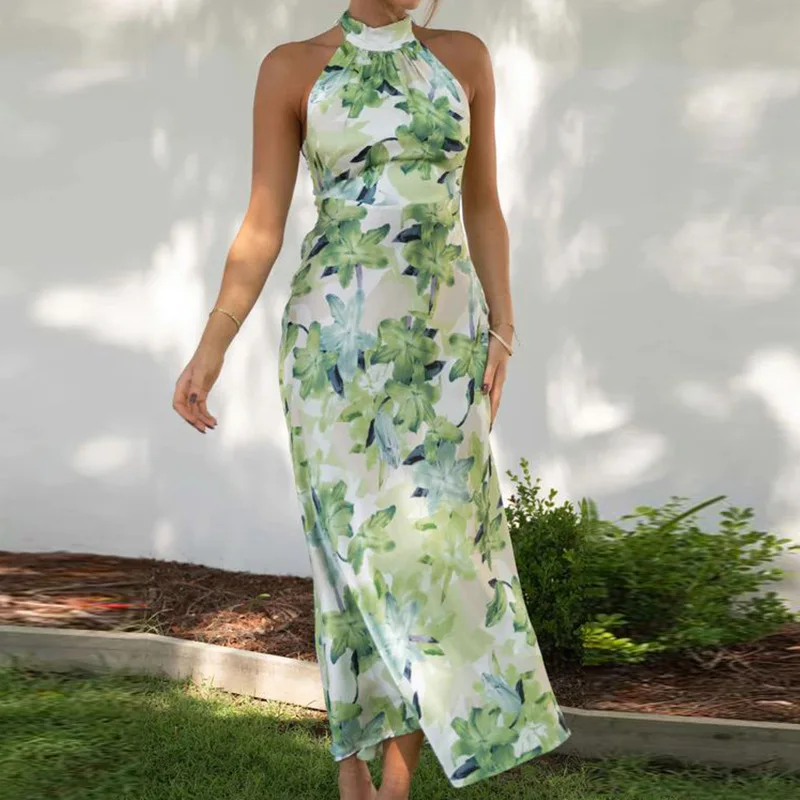 2023 Spring and Summer New Women's Dress Hot Girl High Collar Temperament Elegant Slit Printed Dress Long Skirt
2023 Spring and Summer New Women's Dress Hot Girl High Collar Temperament Elegant Slit Printed Dress Long Skirt