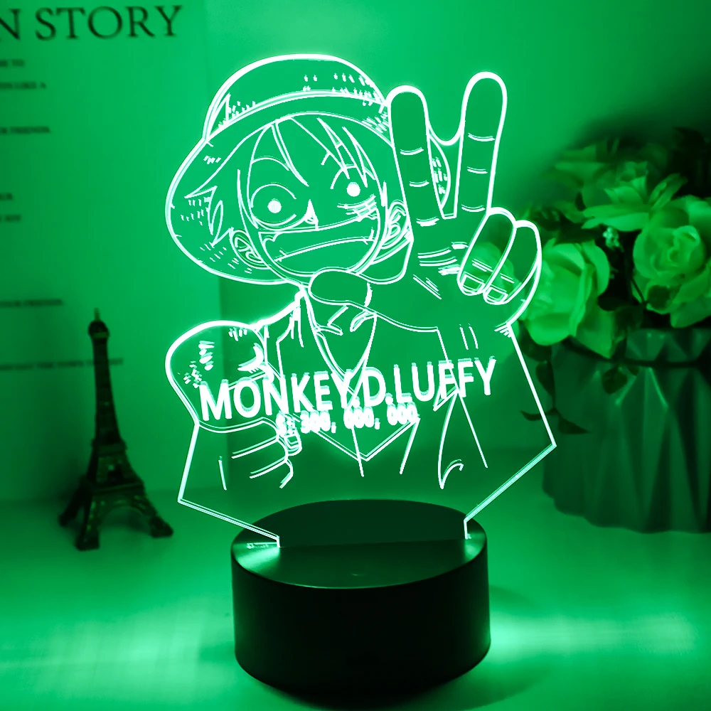 ONE PIECE Anime 3D LED Night Lamp Desktop Touch Color Changing Night Light Children Toy Bedroom Decor Birthday Christmas Gifts
ONE PIECE Anime 3D LED Night Lamp Desktop Touch Color Changing Night Light Children Toy Bedroom Decor Birthday Christmas Gifts