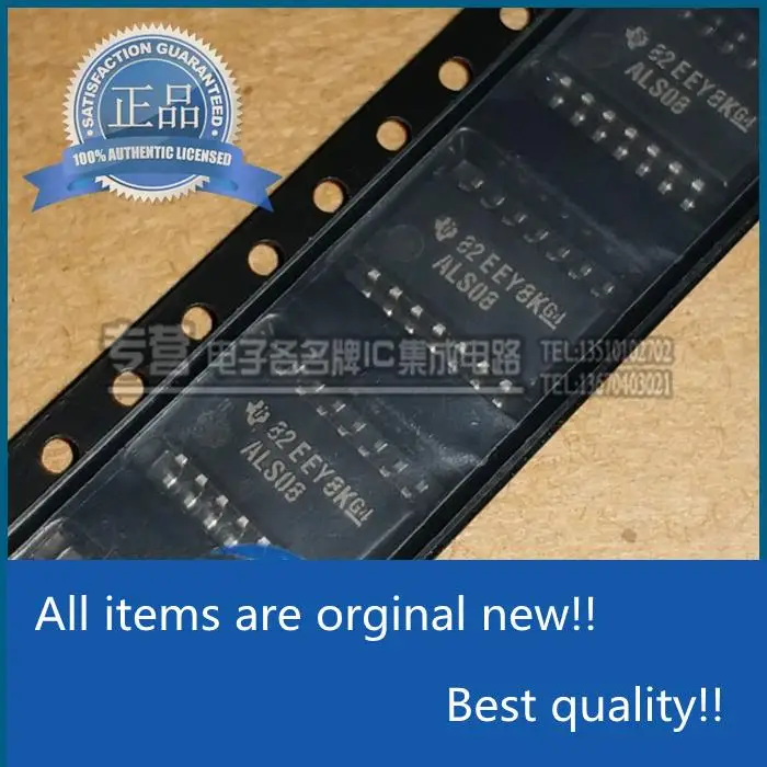 10 шт. 100% оригинальные новые SN74ALS08NSR silkscreen ALS08 пластыри средней длины SO-14
10 шт. 100% оригинальные новые SN74ALS08NSR silkscreen ALS08 пластыри средней длины SO-14
