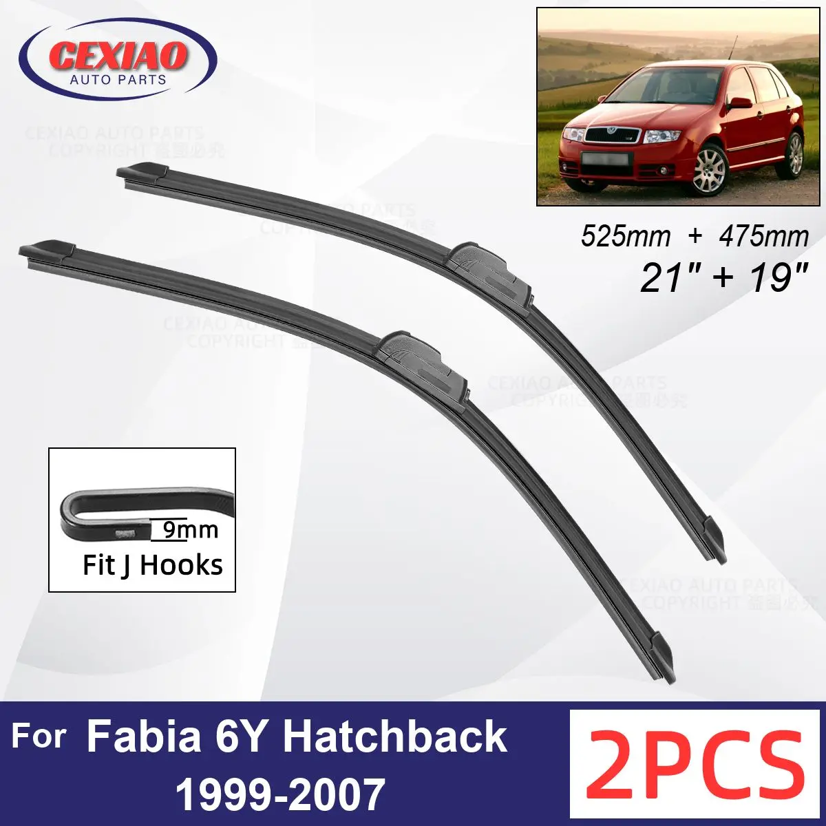 Car Wiper For Skoda Fabia 6Y Hatchback Estate 1999-2007 Front Wiper Blades Soft Rubber Windscreen Wipers Auto Windshield
Car Wiper For Skoda Fabia 6Y Hatchback Estate 1999-2007 Front Wiper Blades Soft Rubber Windscreen Wipers Auto Windshield