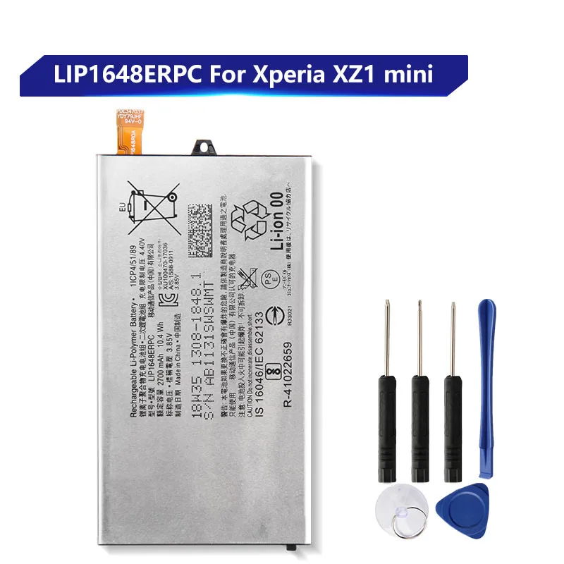 Replacement Battery For Sony XZ1 mini LIP1648ERPC Rechargeable Phone Battery 2700mAh
Replacement Battery For Sony XZ1 mini LIP1648ERPC Rechargeable Phone Battery 2700mAh