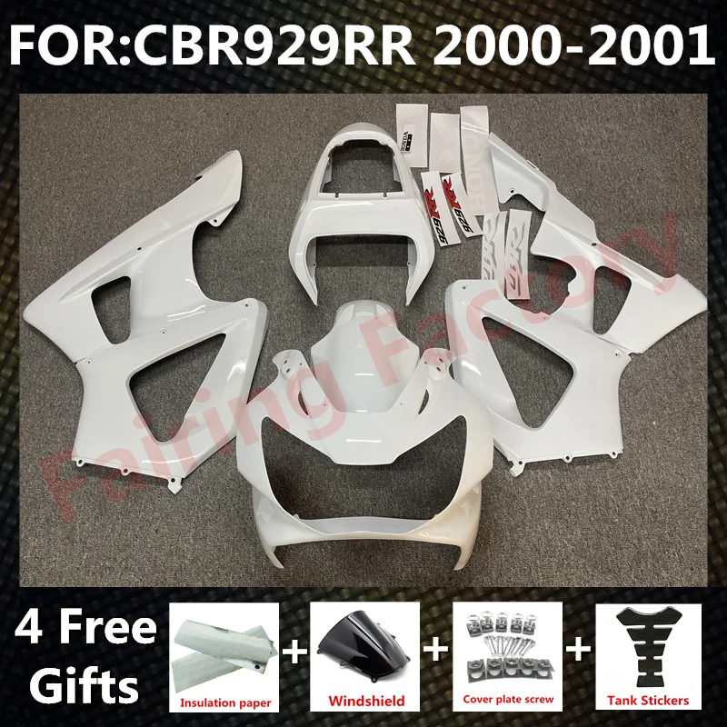 NEW Motorcycle Injection mold fairing For HONDA CBR 929RR 00 01 CBR929RR CBR929 RR 2000 2001 bodywork Fairings kit set white
NEW Motorcycle Injection mold fairing For HONDA CBR 929RR 00 01 CBR929RR CBR929 RR 2000 2001 bodywork Fairings kit set white