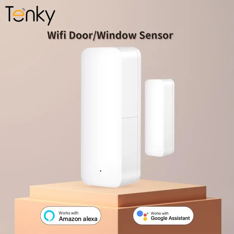 Умный дверной датчик Tenky Tuya, Wi-Fi датчик магнитной сигнализации, работает с Alexa/Google Home
Умный дверной датчик Tenky Tuya, Wi-Fi датчик магнитной сигнализации, работает с Alexa/Google Home