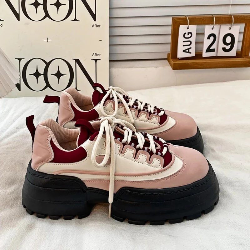 Women Designer Shoes Spring Autumn New Platform Shoes Comfy Thick Sole Heightening Women Shoes Casual Fashion Women's Sneakers
Women Designer Shoes Spring Autumn New Platform Shoes Comfy Thick Sole Heightening Women Shoes Casual Fashion Women's Sneakers