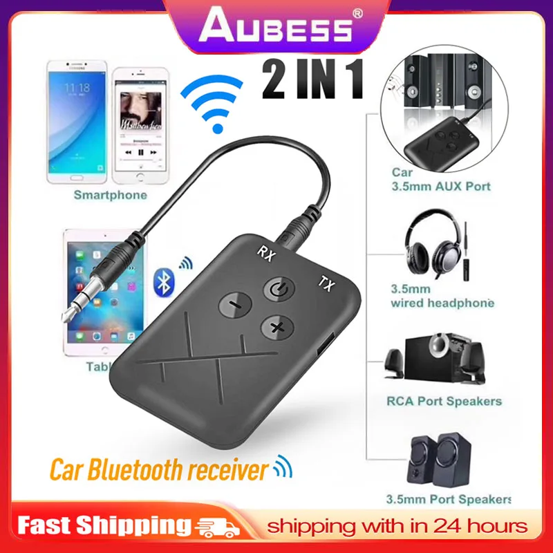 Bluetooth Receiver Transmitter Aptx Wireless Aux Audio Receiver Built-in Battery 3.5mm Jack Car Adapter Rca for TV PC BT 5.0 4.2
Bluetooth Receiver Transmitter Aptx Wireless Aux Audio Receiver Built-in Battery 3.5mm Jack Car Adapter Rca for TV PC BT 5.0 4.2