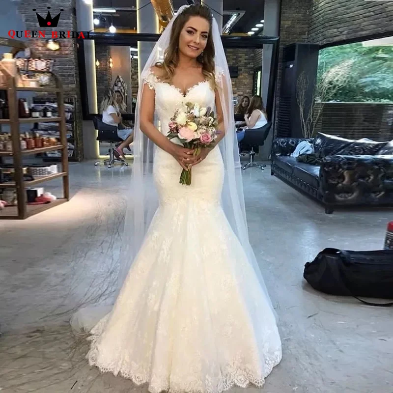 Off- Shoulder Mermaid Wedding Dresses Fashion Sweetheart Lace Appliques Elegant Formal Bride Dress Vestido De Noiva FH17
Off- Shoulder Mermaid Wedding Dresses Fashion Sweetheart Lace Appliques Elegant Formal Bride Dress Vestido De Noiva FH17