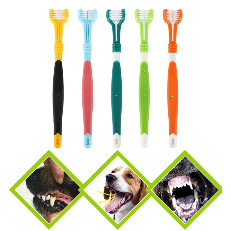Pet Toothbrush Three Sided Dog Brush Cleaning Tooth Bad Breath Tartar Teeth Care Tool Brush for Dog Cat Pet Cleaning Mouth Tools
Pet Toothbrush Three Sided Dog Brush Cleaning Tooth Bad Breath Tartar Teeth Care Tool Brush for Dog Cat Pet Cleaning Mouth Tools