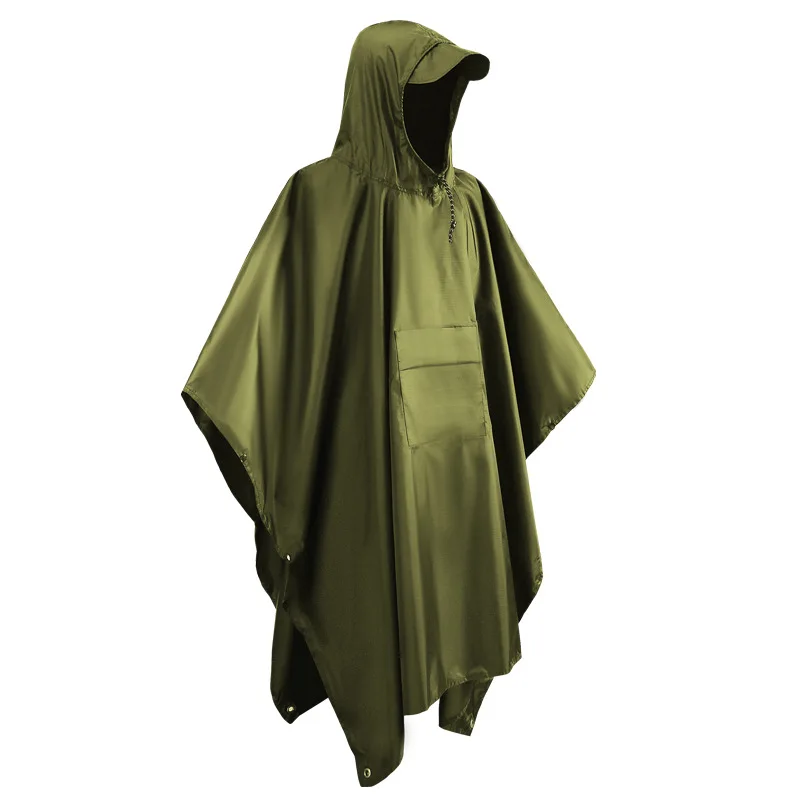 3 in 1 Motorcycle Rain Poncho Outdoor Military Hooded Poncho Waterproof Raincoat Jacket for Men Women Camping Tent Picnic Mat
3 in 1 Motorcycle Rain Poncho Outdoor Military Hooded Poncho Waterproof Raincoat Jacket for Men Women Camping Tent Picnic Mat