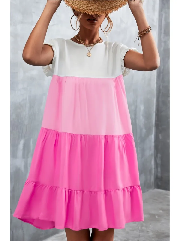 2022 Women Summer Casual Loose Plus Size Short Sleeve Big Ruffles Green Loose Dress
2022 Women Summer Casual Loose Plus Size Short Sleeve Big Ruffles Green Loose Dress