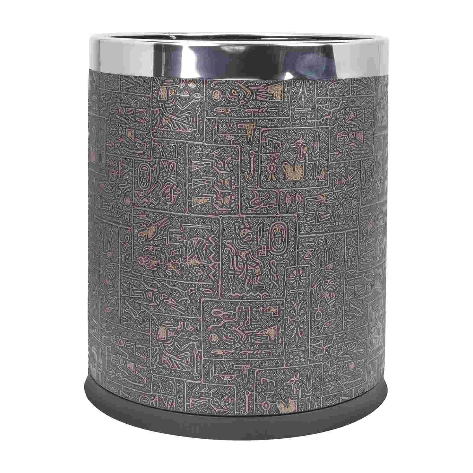 Trash Can Bin Garbage Waste Container Bathroom Small Bedroom Wastebasket Office Kitchen Basket Gold Accessories Round Paper
Trash Can Bin Garbage Waste Container Bathroom Small Bedroom Wastebasket Office Kitchen Basket Gold Accessories Round Paper