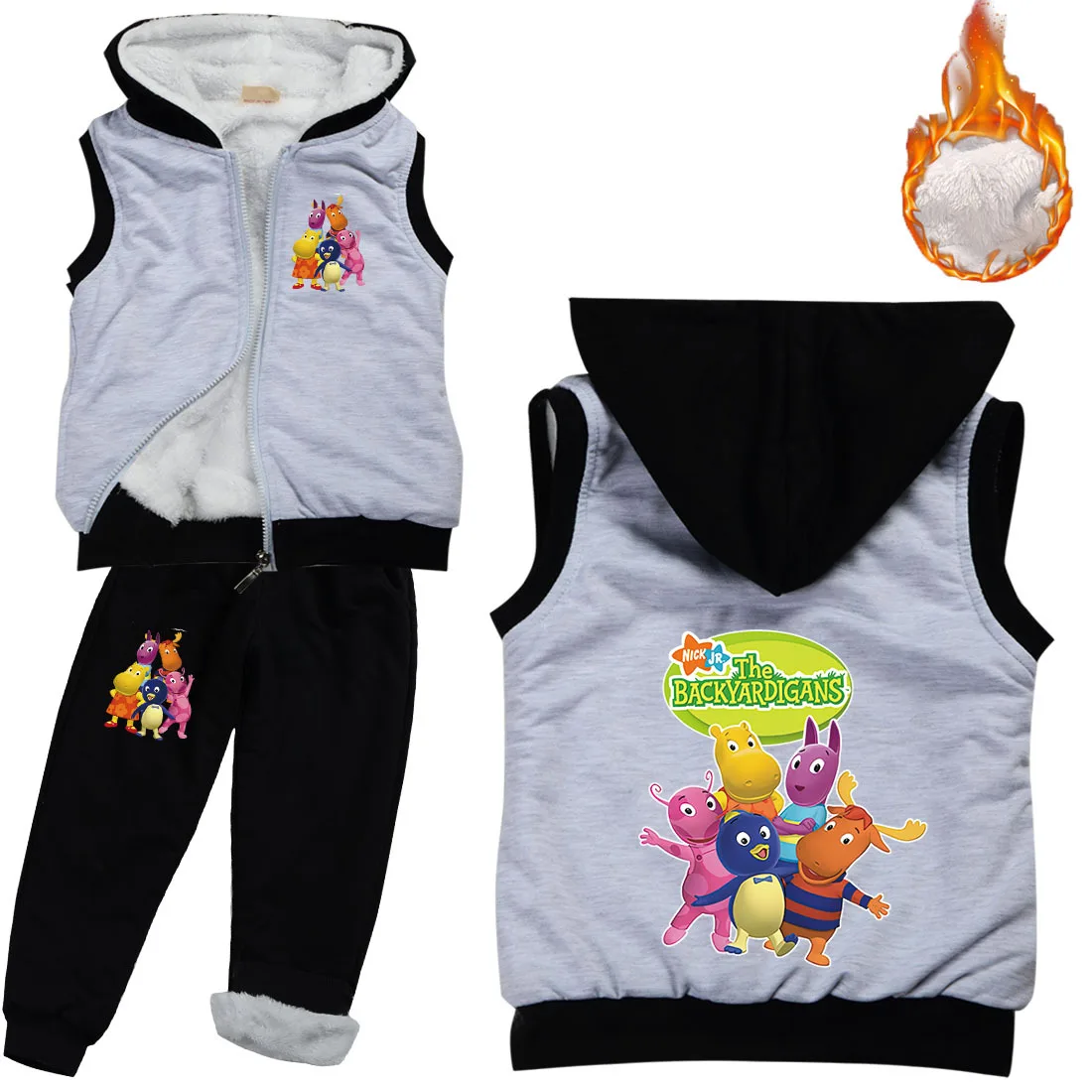 Kids Backyardigans Clothing Boys Thicken Hooded Zipper Jackets+Pants 2pcs Set Children Winter Warm Clothes Toddler Girls Outfits
Kids Backyardigans Clothing Boys Thicken Hooded Zipper Jackets+Pants 2pcs Set Children Winter Warm Clothes Toddler Girls Outfits