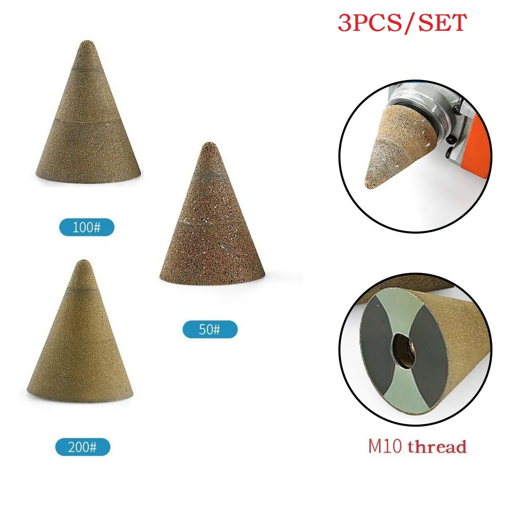 1/3Pcs M10 Thread Diamond Chamfer Countersink Bits Cone Milling Tile Ceramic Marble Polishing Grinding Wheel For Angle Grinder
1/3Pcs M10 Thread Diamond Chamfer Countersink Bits Cone Milling Tile Ceramic Marble Polishing Grinding Wheel For Angle Grinder
