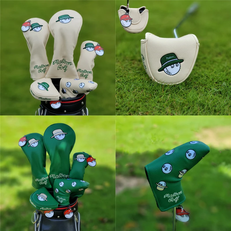 Beige Color Fisherman Hat Headcovers Driver Fairway Wood Putter Cover Leather Golf Clubs Head Protector Magnetic Closure
Beige Color Fisherman Hat Headcovers Driver Fairway Wood Putter Cover Leather Golf Clubs Head Protector Magnetic Closure