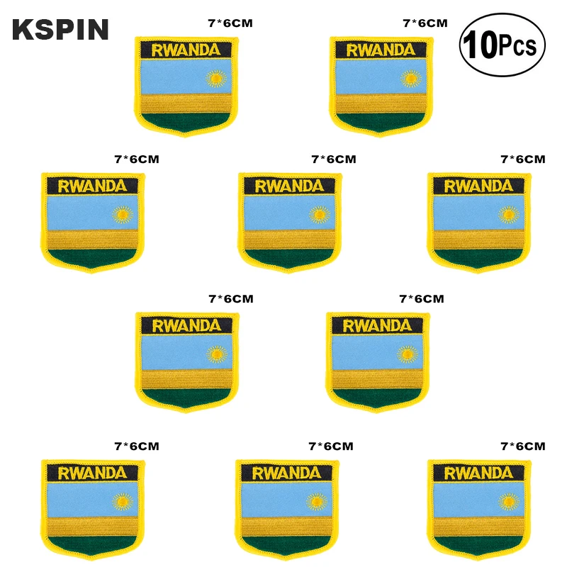 Rwanda Flag Embroidery Patches Iron on Saw on Transfer patches Sewing Applications for Clothes in Home&Garden
Rwanda Flag Embroidery Patches Iron on Saw on Transfer patches Sewing Applications for Clothes in Home&Garden