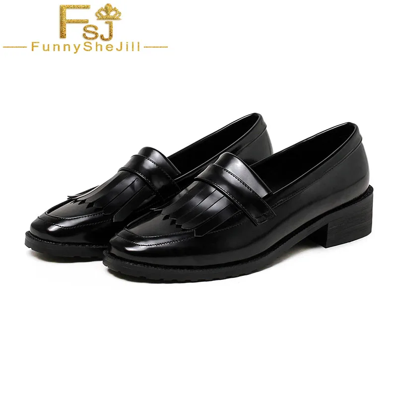 FSJ Vintage Fringe Low Chunky Heel 4cm Loafer Women Square Toe Laides 2022 Autumn Slip-on Flats Dress Office Work Shoes 42 41
FSJ Vintage Fringe Low Chunky Heel 4cm Loafer Women Square Toe Laides 2022 Autumn Slip-on Flats Dress Office Work Shoes 42 41