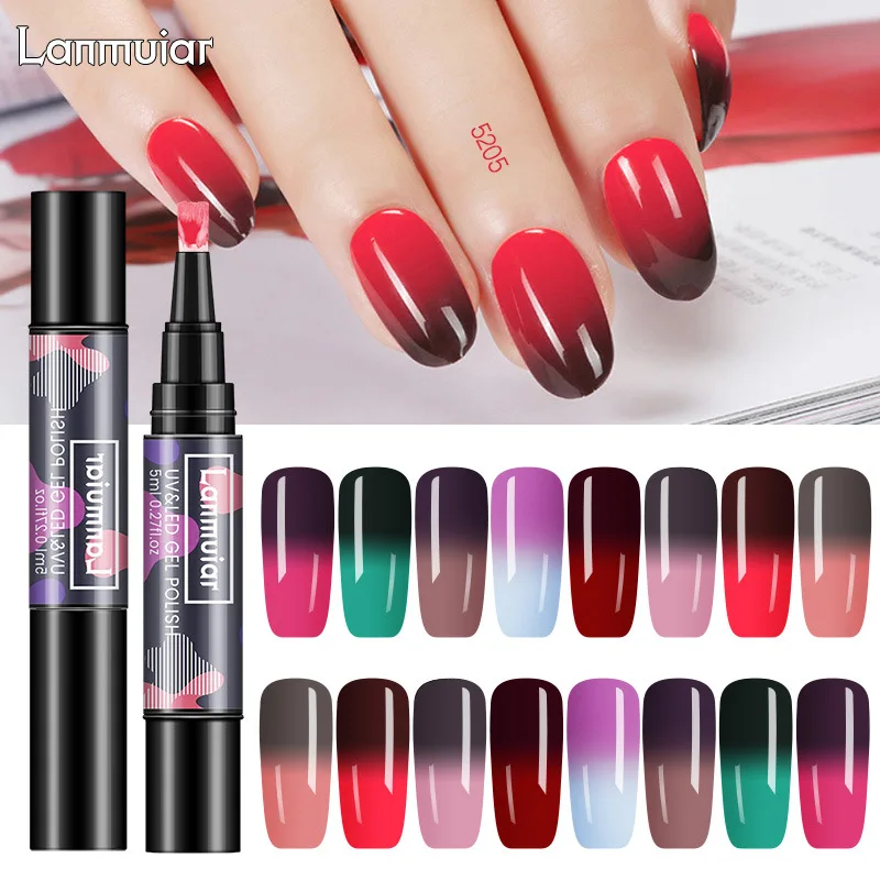 Thermal Nail Polish Gel Shiny Sequins Effect Color Change Varnishes Pen emperature Color Changing Gel
Thermal Nail Polish Gel Shiny Sequins Effect Color Change Varnishes Pen emperature Color Changing Gel