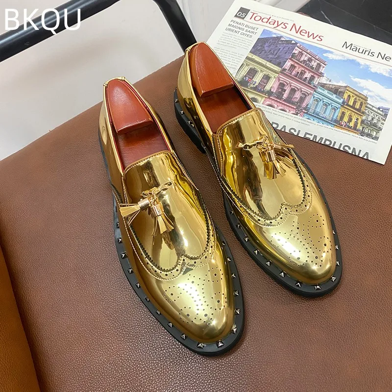 Men's Golden Business Fashion PU Casual Leather Shoes Dress Leather Shoes Thick-soled Fashion Comfortable All-match Comfort
Men's Golden Business Fashion PU Casual Leather Shoes Dress Leather Shoes Thick-soled Fashion Comfortable All-match Comfort