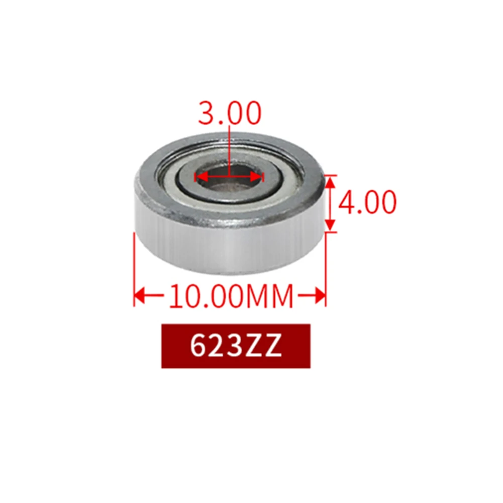 10pcs 623ZZ Premium Metal Shielded Ball Bearing 623zz 3x10x4mm 5000 RPM Chrome Steel (AISI 52100)
10pcs 623ZZ Premium Metal Shielded Ball Bearing 623zz 3x10x4mm 5000 RPM Chrome Steel (AISI 52100)