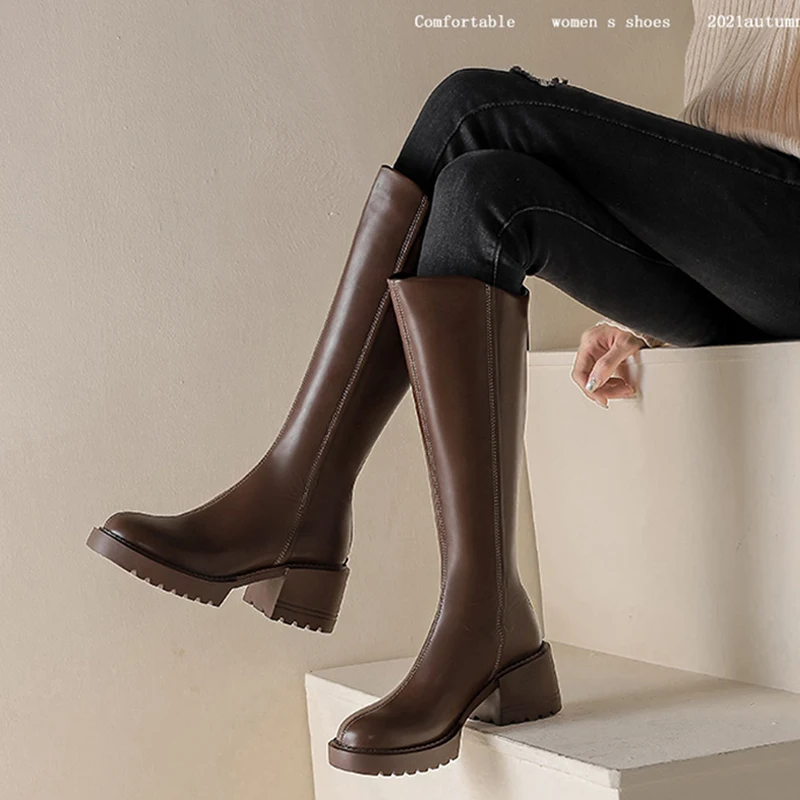 New Fall/Winter 2023 Brown Designer Boots Women's Leather Platform Doc Martens Luxury Knee-high Boots Fashion Knight Boots
New Fall/Winter 2023 Brown Designer Boots Women's Leather Platform Doc Martens Luxury Knee-high Boots Fashion Knight Boots