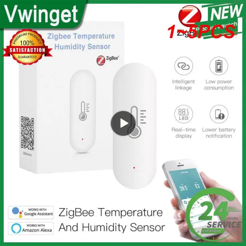 1-Tuya ZigBee датчик температуры и влажности, домашний подключенный термометр, работает с умным ассистентом Alexa, 1 ~ 5 шт.
1-Tuya ZigBee датчик температуры и влажности, домашний подключенный термометр, работает с умным ассистентом Alexa, 1 ~ 5 шт.