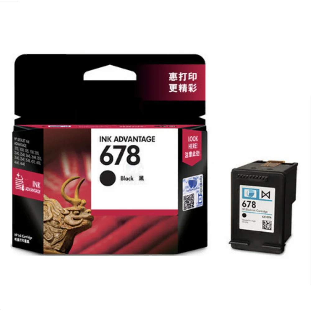 Original HP 678 printer ink cartridge black color ink cartridge deskjet 2648 4518 3548 1518 1018 4648 2548 3515 2515 3547
Original HP 678 printer ink cartridge black color ink cartridge deskjet 2648 4518 3548 1518 1018 4648 2548 3515 2515 3547