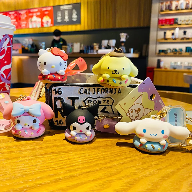 Sanrio Donut Collection Hello Kitty Cute Cartoon Keychain Melody Cinnamoroll Girl Kawaii Decoration Backpack PendantBirthdayGift
Sanrio Donut Collection Hello Kitty Cute Cartoon Keychain Melody Cinnamoroll Girl Kawaii Decoration Backpack PendantBirthdayGift