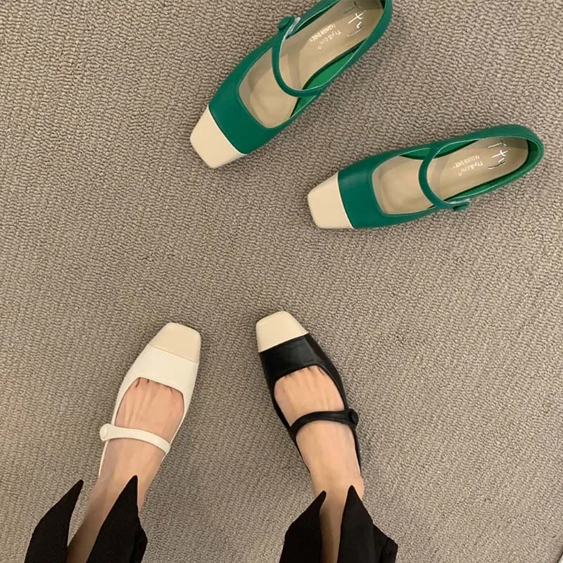 Ballet Flats Women Shoes Summer Sandals 2022 New Spring Two Color Splice Shallow Woman Shoes Fashion Chunky Loafers Shoes Mujer
Ballet Flats Women Shoes Summer Sandals 2022 New Spring Two Color Splice Shallow Woman Shoes Fashion Chunky Loafers Shoes Mujer