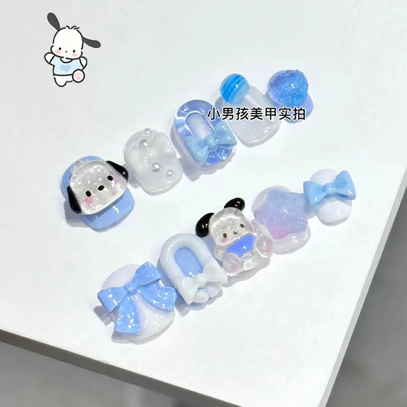 10Pcs New Kawaii Sanrioed Pochacco Nail Art Short Wearable False Nails Reusable Cute Anime Ornaments Girls Valentine's Day Gift
10Pcs New Kawaii Sanrioed Pochacco Nail Art Short Wearable False Nails Reusable Cute Anime Ornaments Girls Valentine's Day Gift