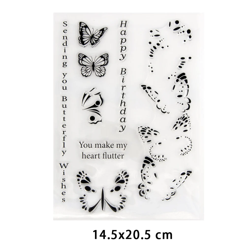 Birthday Butterfly Clear Stamps for DIY Scrapbooking Crafts Stencil Fairy Rubber Stamps Card Make Photo Album Decoration
Birthday Butterfly Clear Stamps for DIY Scrapbooking Crafts Stencil Fairy Rubber Stamps Card Make Photo Album Decoration