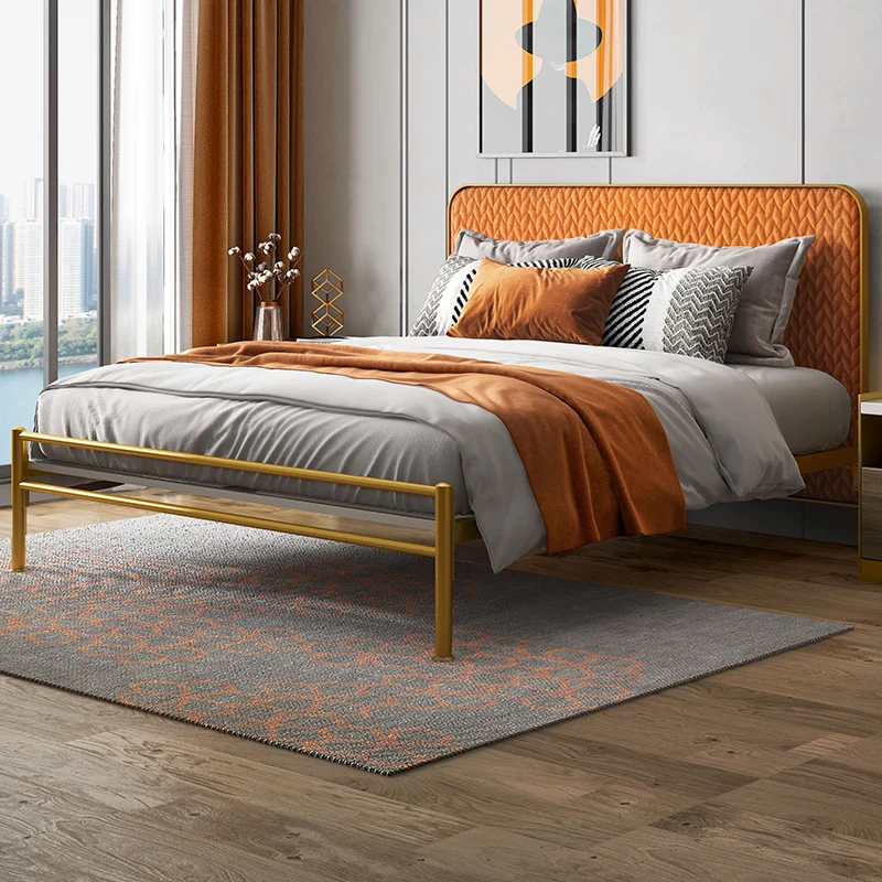 Tiantan Furniture Light extravagant Metal Iron Art bed thickening and strengthening double economical simple Modern bed
Tiantan Furniture Light extravagant Metal Iron Art bed thickening and strengthening double economical simple Modern bed