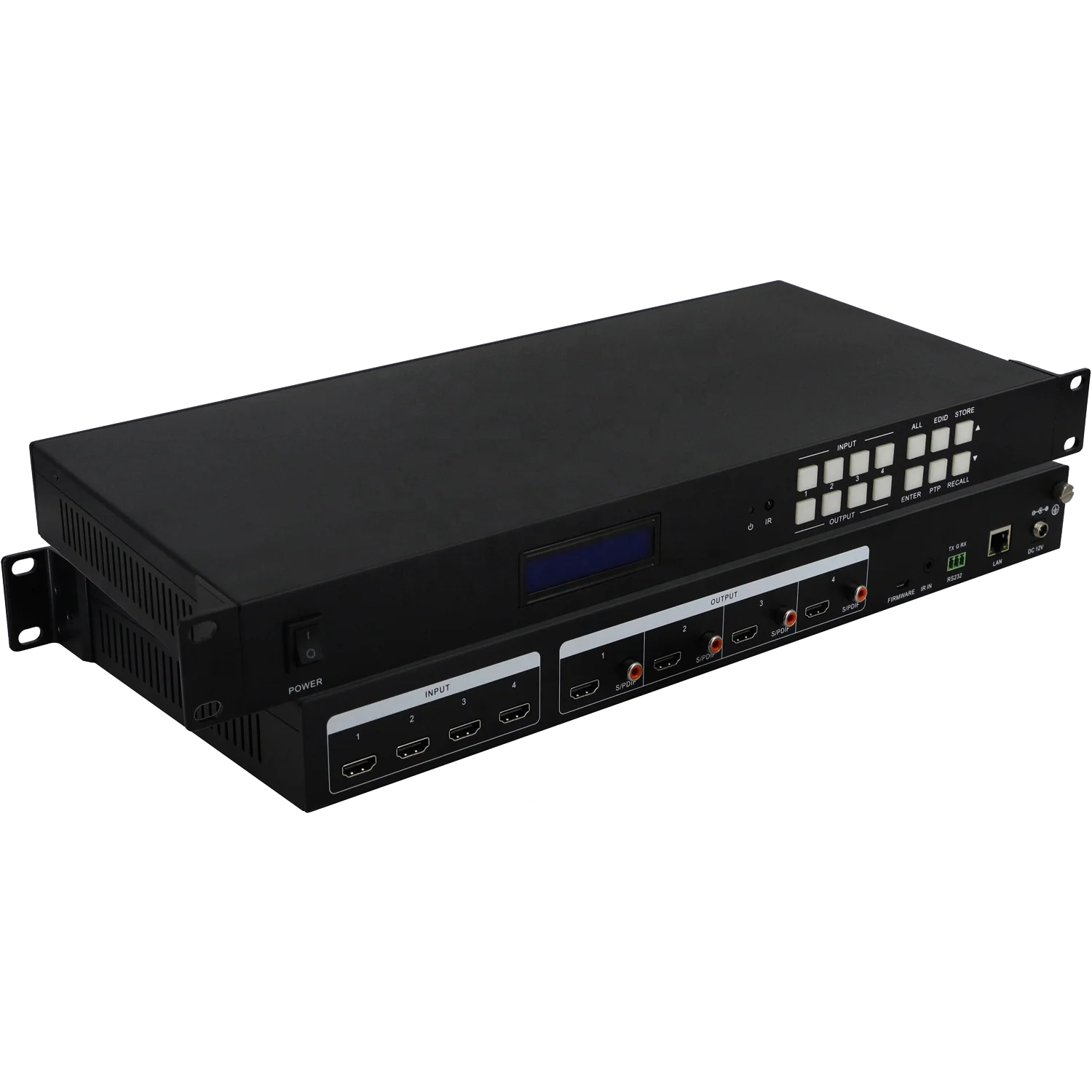 Best Customized HDR 4K*2K 60hz Seamless over CAT5/6 ethernet 4x4 hdmi matrix Switch with EDID and Remote Control
Best Customized HDR 4K*2K 60hz Seamless over CAT5/6 ethernet 4x4 hdmi matrix Switch with EDID and Remote Control