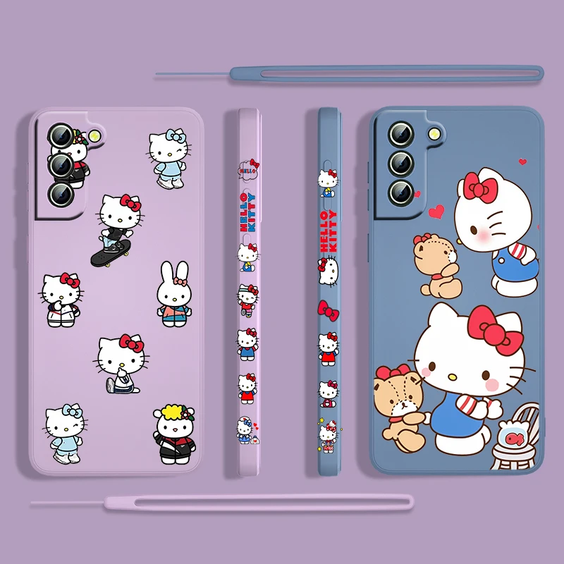 Anime HelloKitty Girl For Samsung Galaxy S22 S21 S20 S10 Note 20 10 Ultra Plus Pro FE Lite Liquid Left Rope Silicone Phone Case
Anime HelloKitty Girl For Samsung Galaxy S22 S21 S20 S10 Note 20 10 Ultra Plus Pro FE Lite Liquid Left Rope Silicone Phone Case