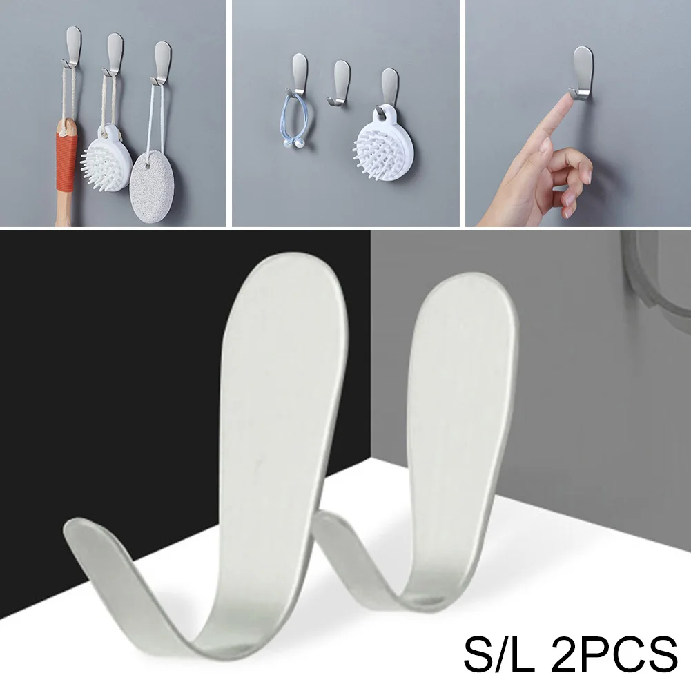 2PCs Stainless Steel Coat Rack Bathroom Self Adhesive Towel Hook Wall Hanger Kitchen Storage Organizer Bag Hanger
2PCs Stainless Steel Coat Rack Bathroom Self Adhesive Towel Hook Wall Hanger Kitchen Storage Organizer Bag Hanger