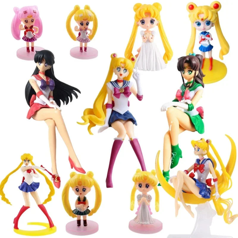 Tsukino Usagi аниме Сейлор Мун фигурки модели игрушки Марс мультфильм Девочка Кукла