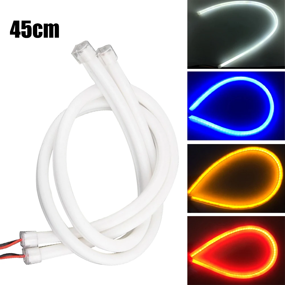 2022 2 pcs 30cm 45cm 60cm vehicle DRL Flexible Tube Strip led car Daytime Running Lights Turn Signal Angel Eyes Car Styling
2022 2 pcs 30cm 45cm 60cm vehicle DRL Flexible Tube Strip led car Daytime Running Lights Turn Signal Angel Eyes Car Styling