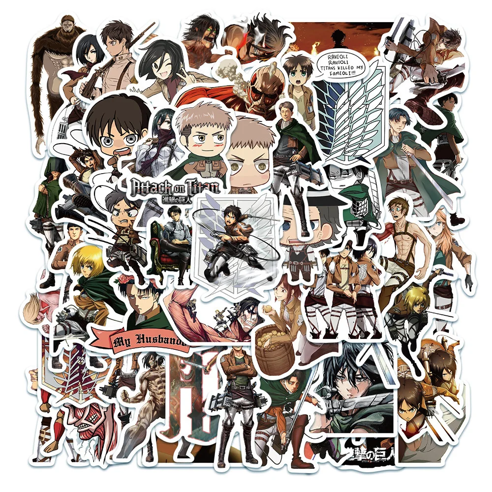 10/30/50PCS New Attack on Titan Cartoon Sticker Pack Creative Animation Luggage Table Car Chair Decoration Waterproof Wholesale
10/30/50PCS New Attack on Titan Cartoon Sticker Pack Creative Animation Luggage Table Car Chair Decoration Waterproof Wholesale