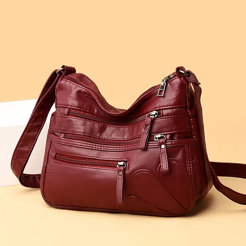 Women Bags Shoulder Bag Washed Leather Handbags Vintage Shoulder Crossbody New Trend Classic Messenger Pack Brown Retro Hobos
Women Bags Shoulder Bag Washed Leather Handbags Vintage Shoulder Crossbody New Trend Classic Messenger Pack Brown Retro Hobos