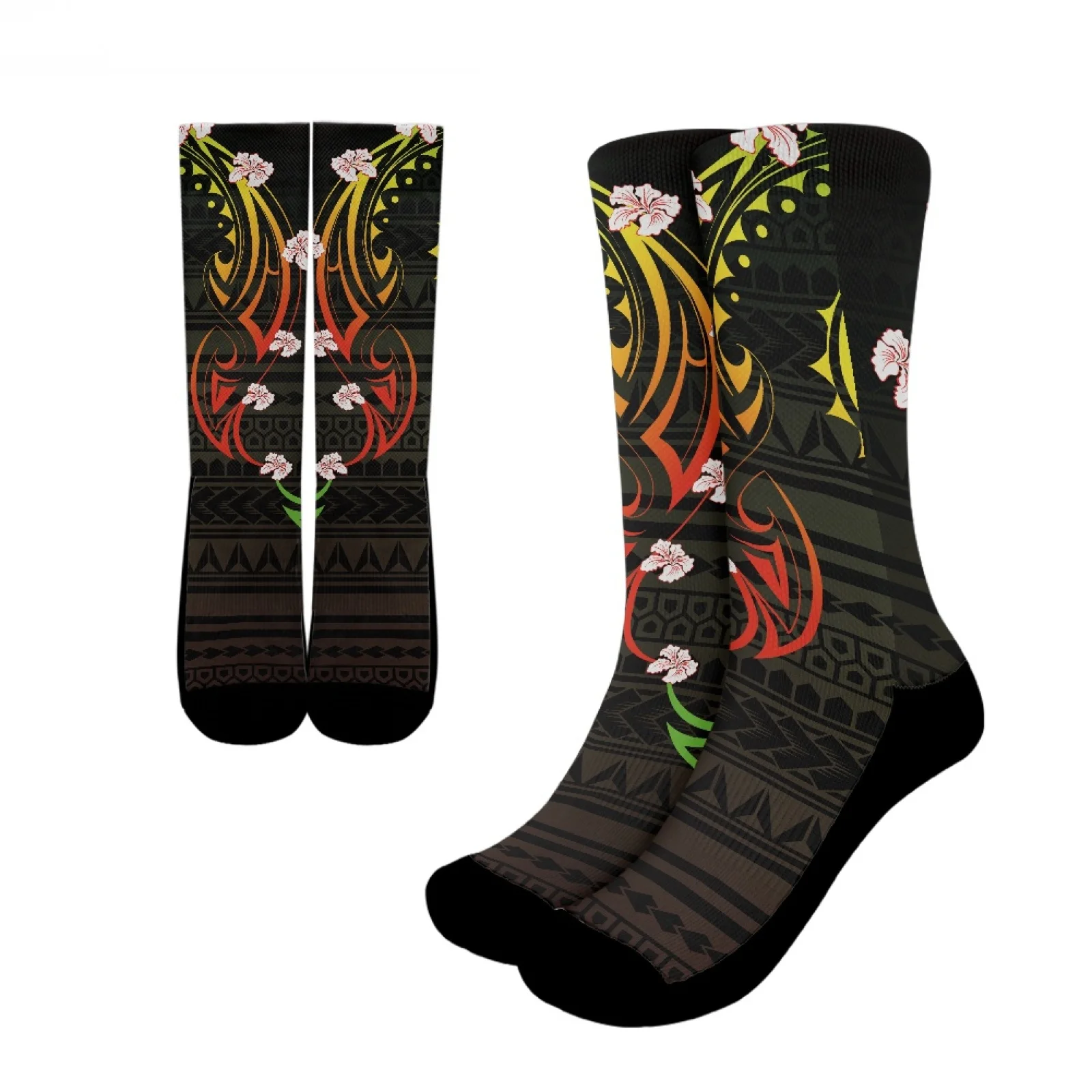 Polynesian Tribal Tongan Totem Tattoo Tonga Prints Comfort Resilience Polyester Hibiscus Sports Socks Fit Casual Everyday Wear
Polynesian Tribal Tongan Totem Tattoo Tonga Prints Comfort Resilience Polyester Hibiscus Sports Socks Fit Casual Everyday Wear