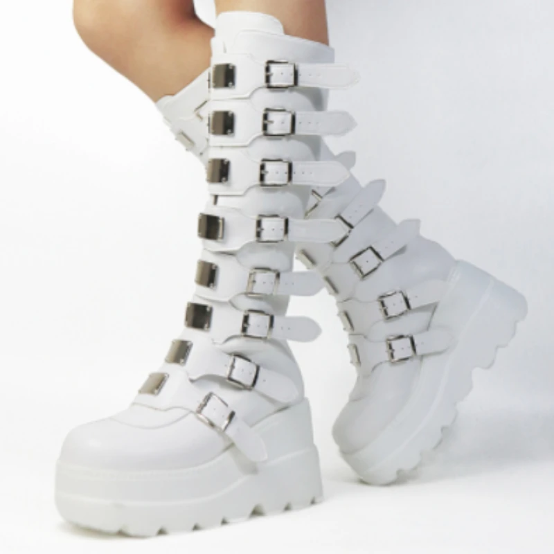 Platform Wedges Motorcycle Boots For Women Bucklel Strap Knee High Boots 2022 New Fashion Popular Shoes Woman Goth Gothic 43
Platform Wedges Motorcycle Boots For Women Bucklel Strap Knee High Boots 2022 New Fashion Popular Shoes Woman Goth Gothic 43