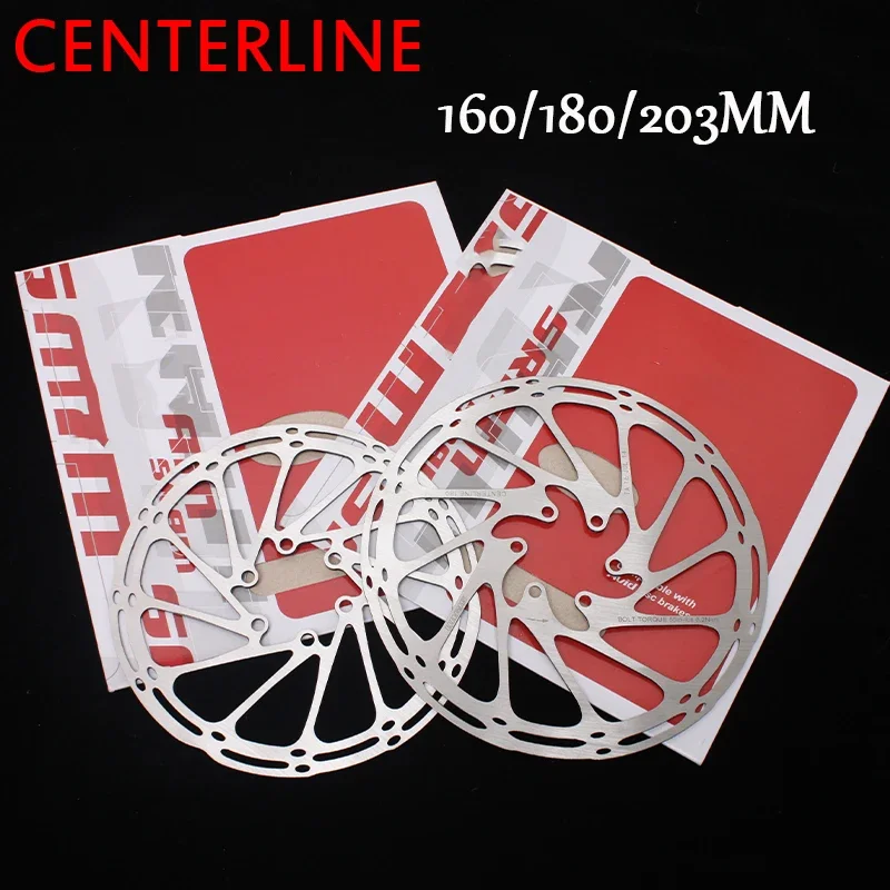 

2PC Fit Bike Brake Rotor Bicycle Centerline Rotor 160mm 180mm 203mm MTB Hydraulic Disc Brake Rotors with 6pcs T25 Bolts