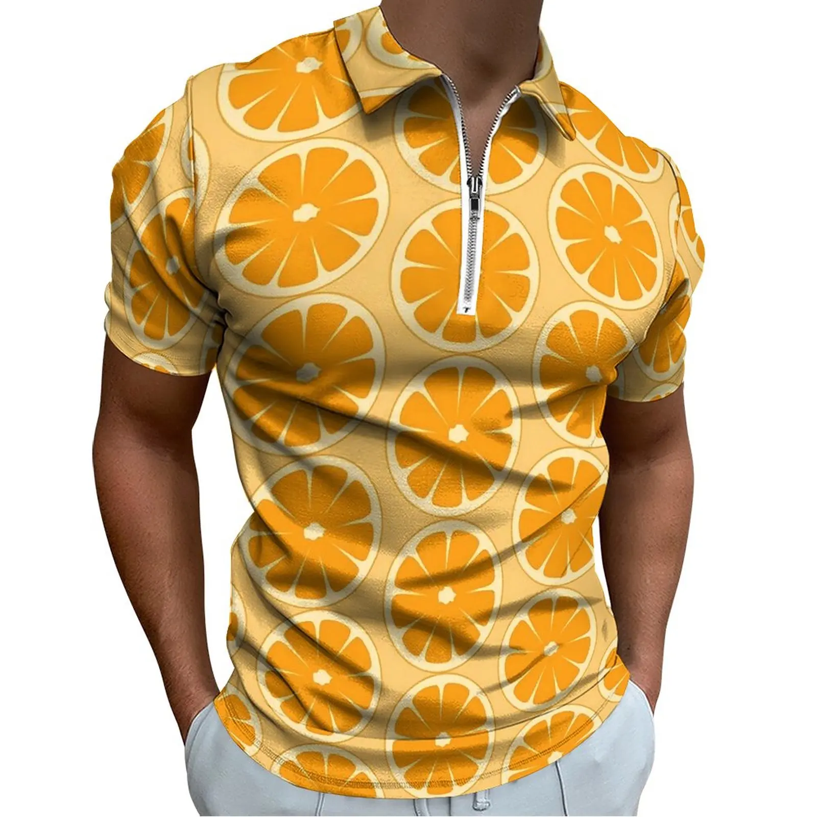 Oranges Slices Polo Shirt Men Fruits Print Casual Shirt Summer Novelty Zipper T-Shirts Short Sleeves Design Oversized Clothes
Oranges Slices Polo Shirt Men Fruits Print Casual Shirt Summer Novelty Zipper T-Shirts Short Sleeves Design Oversized Clothes