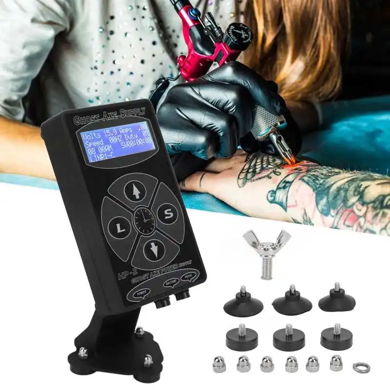 Tattoo Clip Cord Tattoo Power Supply LCD Screen 2 Pedal Modes Timing Good Suction Tattoo Machine Power Supply 100‑240V
Tattoo Clip Cord Tattoo Power Supply LCD Screen 2 Pedal Modes Timing Good Suction Tattoo Machine Power Supply 100‑240V