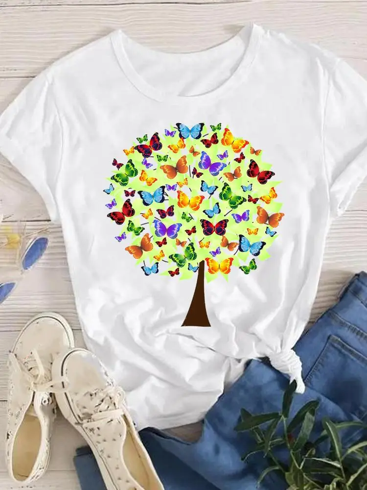 Clothing Short Sleeve Butterfly Watercolor 2022 T-shirts Summer T Clothes Fashion Casual Ladies Women Print Female Graphic Tee
Clothing Short Sleeve Butterfly Watercolor 2022 T-shirts Summer T Clothes Fashion Casual Ladies Women Print Female Graphic Tee