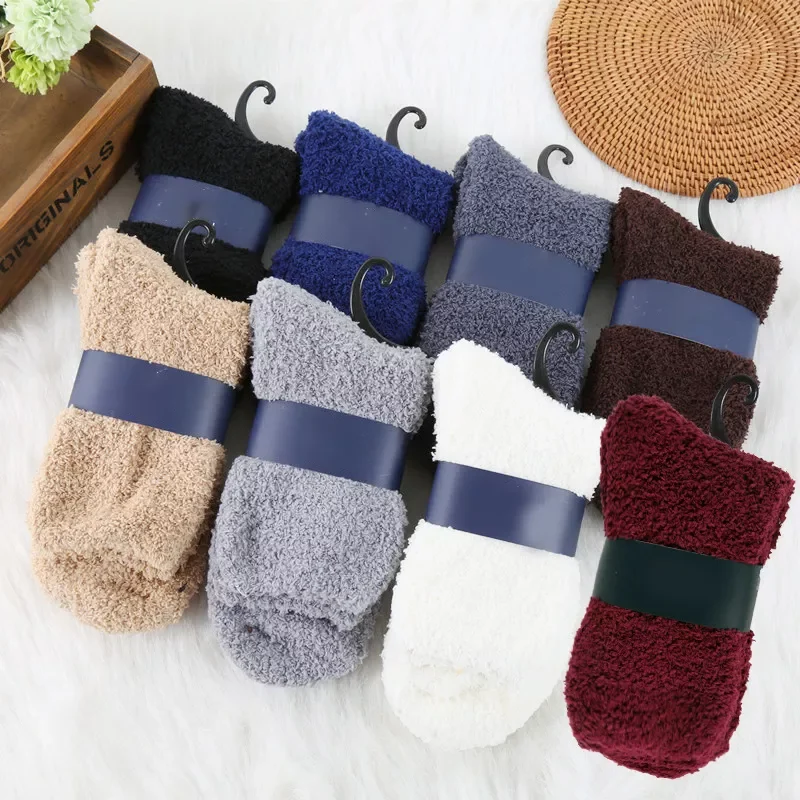 Pair Men Women Solid Color Soft Fluffy Socks Thick Coral Velvet Winter Warm Socks Home Indoor Floor Terry Towel Fuzzy Sock
Pair Men Women Solid Color Soft Fluffy Socks Thick Coral Velvet Winter Warm Socks Home Indoor Floor Terry Towel Fuzzy Sock