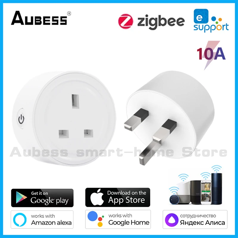 Aubess ZIGBEE 10A Smart Plug Socket ZIGBEE APP Remote Control Wireless Voice Control Alexa Yandex Alice Google Home Power Outlet
Aubess ZIGBEE 10A Smart Plug Socket ZIGBEE APP Remote Control Wireless Voice Control Alexa Yandex Alice Google Home Power Outlet